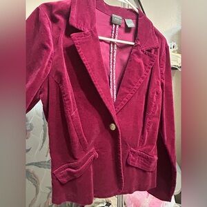 Copper Key Maroon Floral Accent Top